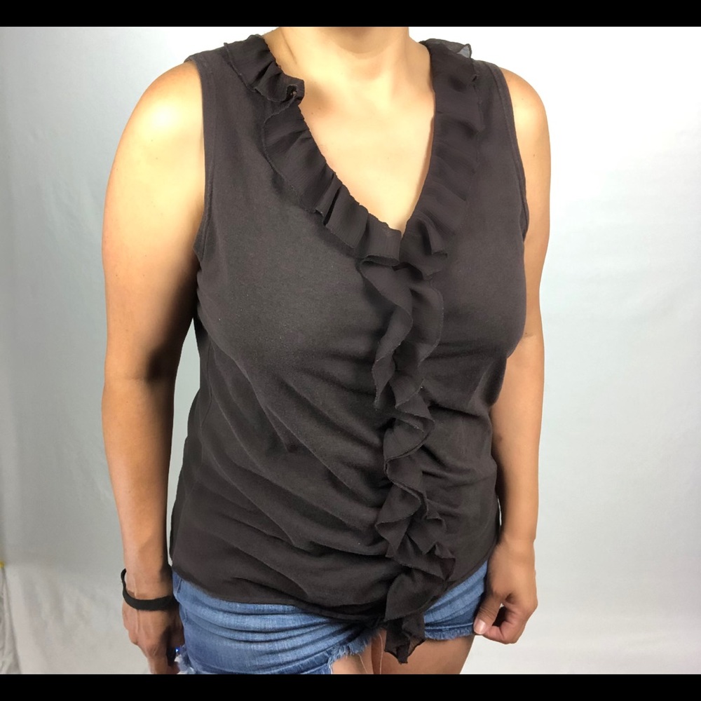 GEORGE STRETCH BROWN LADIES TOP XL (16/18)